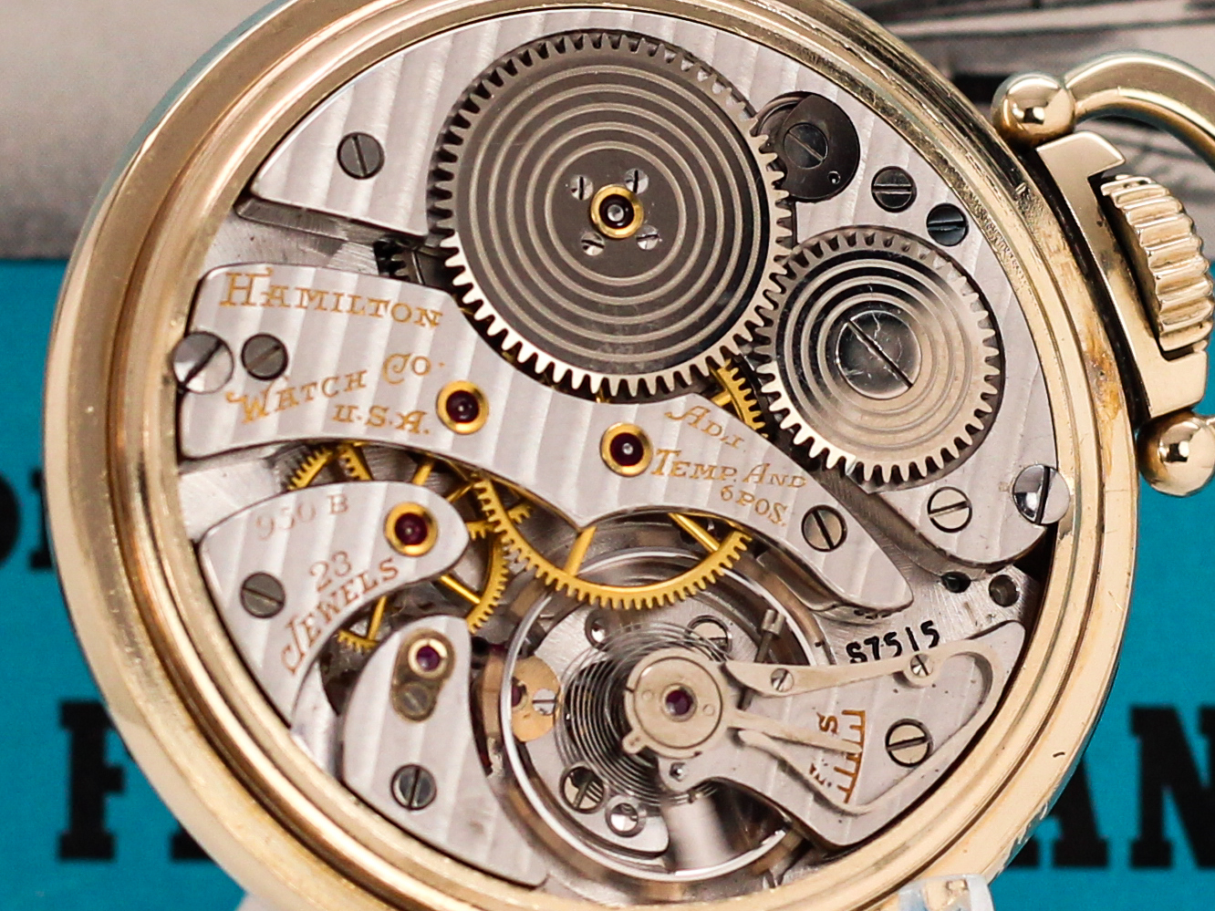 Hamilton Grade 950B movement detail