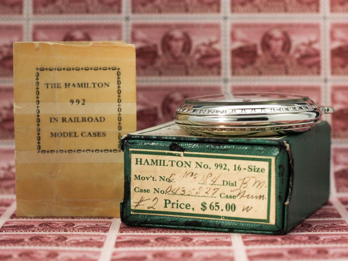 Hamilton Grade 992 movement and original box
