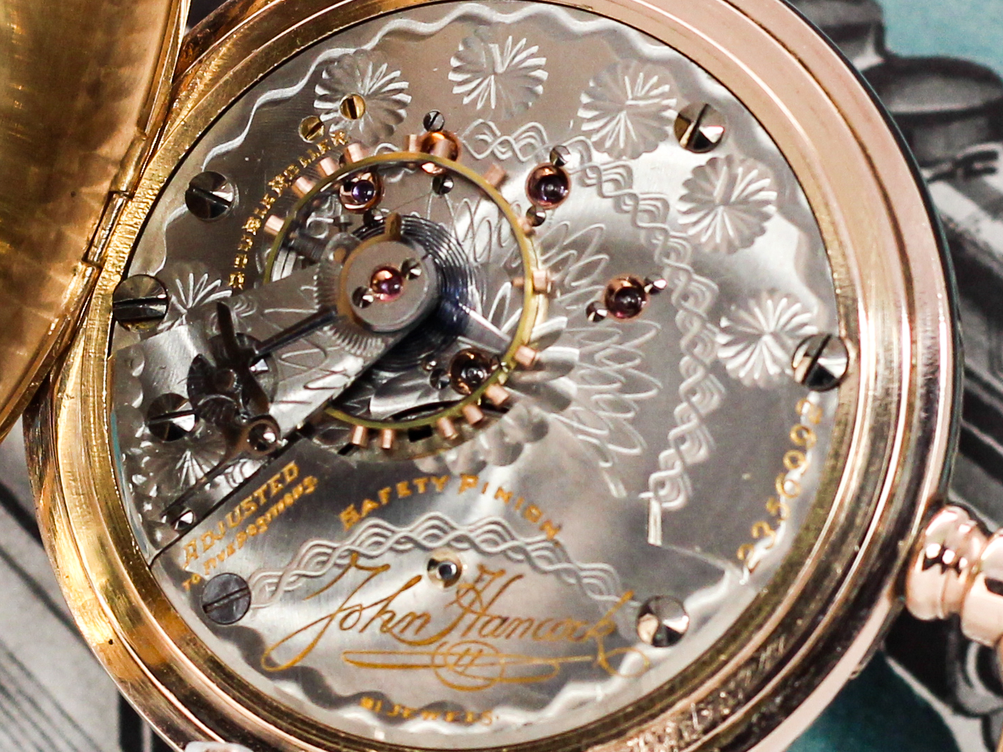 An example of a full plate pocket watch movement