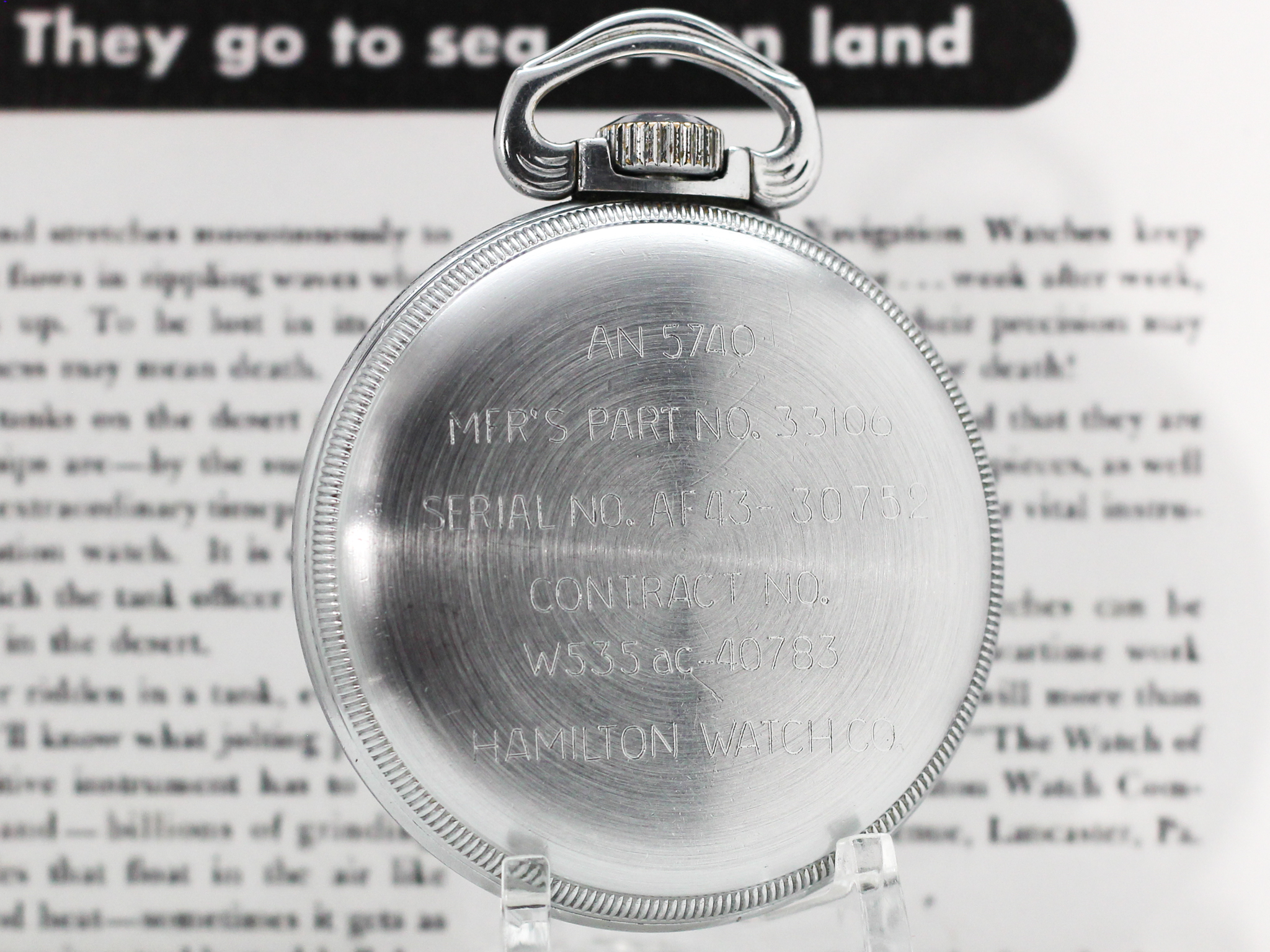 Hamilton Master Navigation Pocket Watch