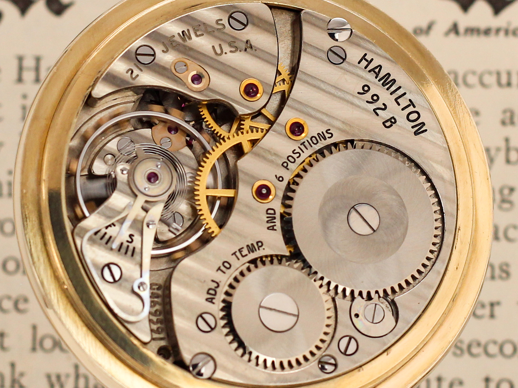 Hamilton 992B c.1961.Movement