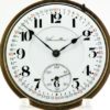 Pristine Hamilton Pocket Watch Railroad Grade 992 Lever Set Movement Housed in Yellow Gold Filled Railroad Case circa 1913