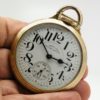 Hamilton Pocket Watch Railway Special Grade 992B Housed in a Beautiful Hamilton 10K Yellow GF Model 10 Railroad Case circa 1953