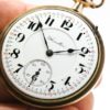Pristine Hamilton Pocket Watch Railroad Grade 992 Lever Set Movement Housed in Yellow Gold Filled Railroad Case circa 1913