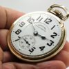 Pristine Hamilton Railway Special Pocket Watch Grade 992B Housed in a 14K Yellow Gold Fill Hamilton Model 11 Railroad Case in a circa 1950