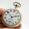 Pristine Hamilton Pocket Watch Railroad Grade 992 Lever Set Movement Housed in Yellow Gold Filled Railroad Case circa 1913