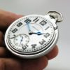 Hamilton Pocket Watch Railroad Grade 992 Lever Set Movement Housed in a Beautiful White Gold Fill Emperor Case circa 1919
