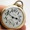Hamilton Pocket Watch Railway Special Grade 992B Housed in a Beautiful Hamilton 10K Yellow GF Model 10 Railroad Case circa 1953