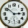 Pristine Hamilton Railway Special Pocket Watch Grade 992B Housed in a Hamilton Model 2 Glass Back Display Case circa 1942