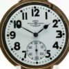 Antique Ball Hamilton Pocket Watch Grade 999P 21 Jewel Official Railroad Standard Housed in Yellow GF Railroad Case circa 1925