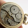Pristine Hamilton Railway Special Pocket Watch Grade 992B Housed in a 14K Yellow Gold Fill Hamilton Model 11 Railroad Case in a circa 1950