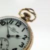Pristine Ball Hamilton Pocket Watch Railroad Model 999P Size16 Housed in a Beautiful Patented Wadsworth Ball Stirrup Bow Case circa 1927