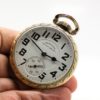 Pristine Hamilton Railway Special Pocket Watch Grade 992B Housed in a 14K Yellow Gold Fill Hamilton Model 11 Railroad Case in a circa 1950