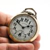 Pristine Illinois Pocket Watch Grade 161A 60 Hour Bunn Special with Elinvar Hairspring Housed in a Illinois Model 118 Case circa 1932