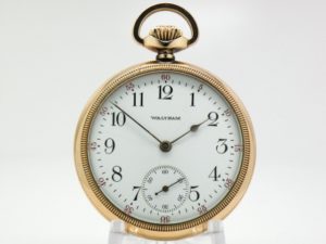 Extra Fine Antique Waltham Pocket Watch The Gentlemen’s Dress Pocket Watch of the Day Housed in a Beautiful Keystone 10K Gold Fill Case circa 1912
