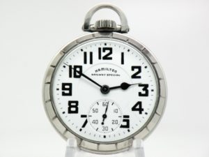 Hamilton Pocket Watch Railway Special Grade 992B Housed in this Model 15 Case circa 1951