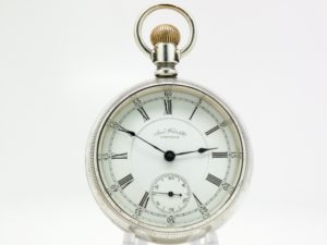 Pristine Antique Waltham Pocket Watch Early Stem Wind and Stem Set Grade Appleton Tracy Housed in this Beautiful Coin Silver Case circa 1886