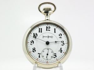 Pristine Illinois Pocket Watch Bunn Special Faced with the Heavy Gothic Dial and Housed in this Fine Silverode Case circa 1903