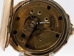 Elgin Pocket Watch the Gentlemen’s Dress Pocket Watch Housed in this Hunter Case circa 1883
