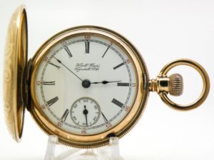 Pristine Antique Gentleman’s Hamilton Pocket Watch Grade 925 Housed is this Beautiful Rose Gold Fill Hunter Case circa 1902
