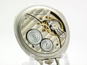 Pristine Hamilton Pocket Watch Grade 912 The Gentlemen’s Dress Pocket Watch with Pristine Dial and 14K White GF Case circa 1929