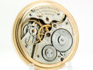 Pristine Hamilton Pocket Watch Railroad Grade 992 Ornate Model 1 Lever Set Movement Housed in Beautiful Rose Gold Fill Case circa 1910