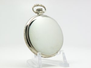 Pristine Hamilton Pocket Watch Grade 912 The Gentlemen’s Dress Pocket Watch of the Day Housed in this 14K White GF Case circa 1924