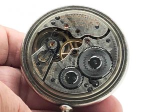 Antique Hamilton Pocket Watch Railroad Grade 992 Housed in this Rare Glass Back Hamilton Salesman Display Case circa 1908