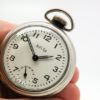 Vintage Westclox Pocket Watch Model Bulls Eye Size 16 Measuring 2 Inches in Diameter the Most Popular of Sizes circa 1950s