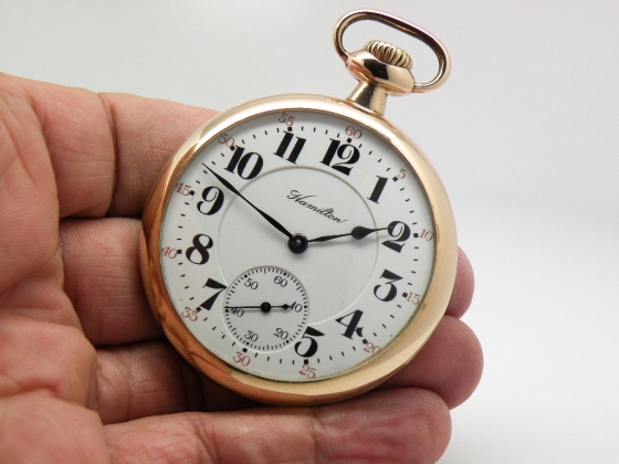 Pristine Antique Hamilton Pocket Watch Railroad Grade 992 Lever Set ...