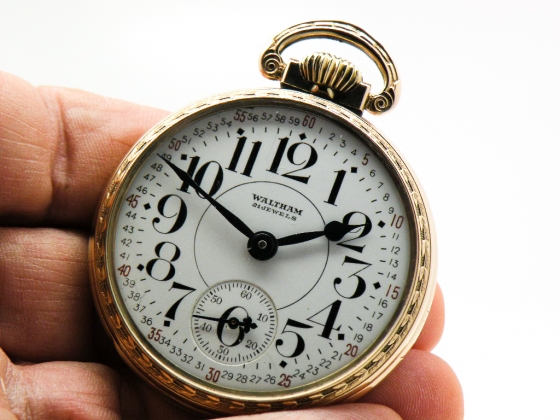 Vintage Waltham Pocket Watch 21 Jewel Railroad Grade The Riverside ...