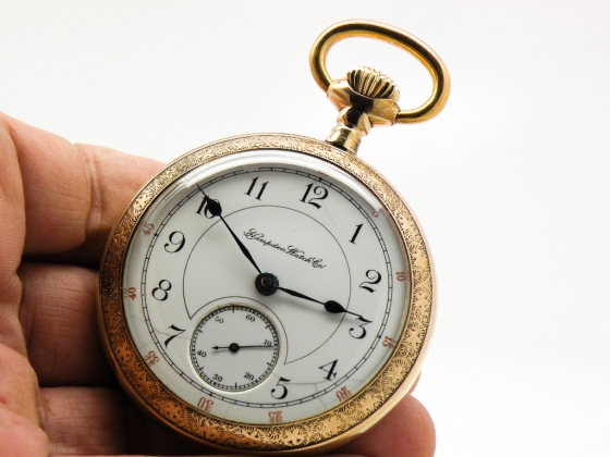 Antique Hampden Pocket Watch The Special Railway with a Beautiful Two ...