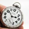 Extra Fine Hamilton Pocket Watch Railway Special Grade 992B Housed in this Hamilton Model 15 Stainless Steel Case circa 1951