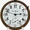 Extra Fine Antique Illinois Pocket Watch 21 Jewel Railroad Grade Bunn Special with a Pristine Heavy Gothic Dial Housed in this Wadsworth Case circa 1907