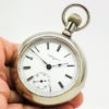 Pristine Antique Elgin Pocket Watch Housed in the Popular Train Engraved Case the Gentlemen’s Dress Pocket Watch of the Day circa 1905