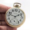 Antique Dauber Hampden Railroad Pocket Watch Grade New Railway Housed in this Elusive 14K Green Gold Fill circa 1915