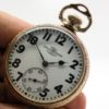 Pristine Ball Hamilton Pocket Watch Railroad Model 999P Size16 Housed in a Beautiful Patented Wadsworth Ball Stirrup Bow Case circa 1927
