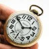 Extra Fine Vintage Waltham Pocket Watch 21 Jewel Premier Railroad Model Housed in this Beautiful Yellow 10K Gold Filled Case circa 1940