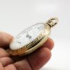 Pristine Hamilton Railway Special Pocket Watch Grade 992B Housed in a 14K Yellow Gold Fill Hamilton Model 11 Railroad Case in a circa 1950