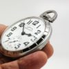 Extra Fine Hamilton Pocket Watch Railway Special Grade 992B Housed in this Hamilton Model 15 Stainless Steel Case circa 1951