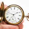 Extra Fine Antique Elgin Pocket Watch The Gentlemen’s Dress Pocket Watch of the Day Housed in a Beautifully Engraved Hunter Case circa 1905