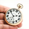 Pristine Antique Hamilton Pocket Watch Railroad Grade 992 Movement Housed this Classic Rose Gold Fill Railroad Case circa 1928