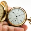Pristine Elgin Pocket Watch The Gentlemen's Dress Pocket Watch of the Day Housed in this Beautiful 14K Solid Gold Hunter Case circa 1896