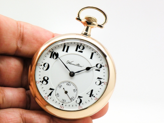 Pristine Antique Hamilton Pocket Watch Railroad Grade 992 in this B&B ...