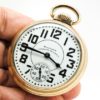 Pristine Waltham Pocket Watch Highest Grade 23 Jewel Vanguard Railroad Model Housed in the Beautiful 10K Gold Fill Case circa 1942