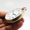 Pristine Hamilton Railway Special Pocket Watch Grade 992B Housed in a Hamilton Model 2 Glass Back Display Case circa 1942