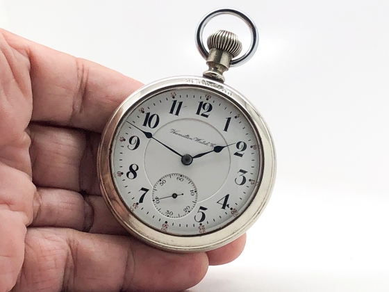 Antique Hamilton Pocket Watch Railroad Grade 992 Housed in this Rare ...