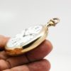 Pristine Hamilton Pocket Watch Railroad Grade 992 Lever Set Movement Housed in Yellow Gold Filled Railroad Case circa 1913