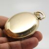 Hamilton Pocket Watch Railway Special Grade 992B Housed in a Hamilton 10K Yellow GF Model A Case circa 1949