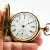 Pristine Waltham Pocket Watch Housed in this Classic 14K Gold Fill Hunter Case with Beautifully Engraved Design circa 1903